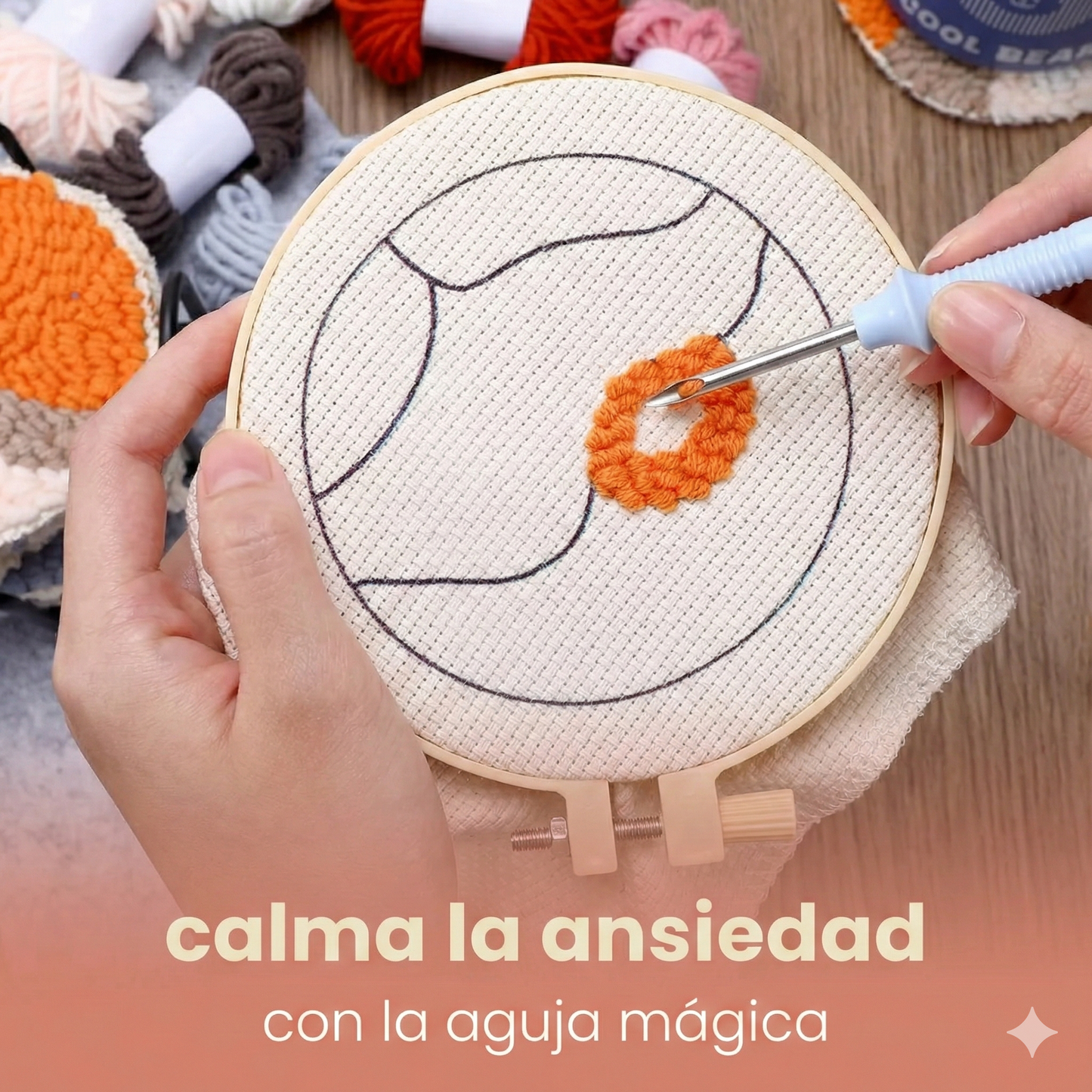 Kit de aguja punzonadora MugStitch para posavasos