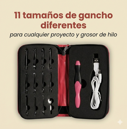 Kit de ganchillo LED BrightHook con 11 ganchillos