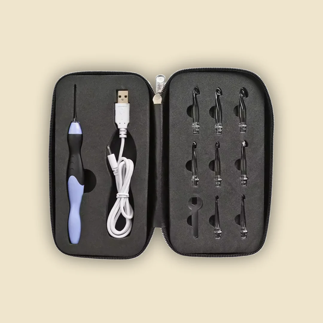 Kit de ganchillo LED BrightHook con 11 ganchillos